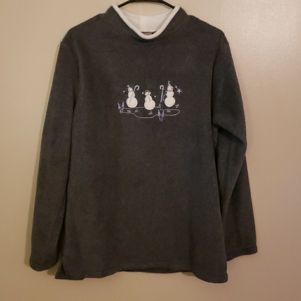 Croft & Barrow Snowmen Size M